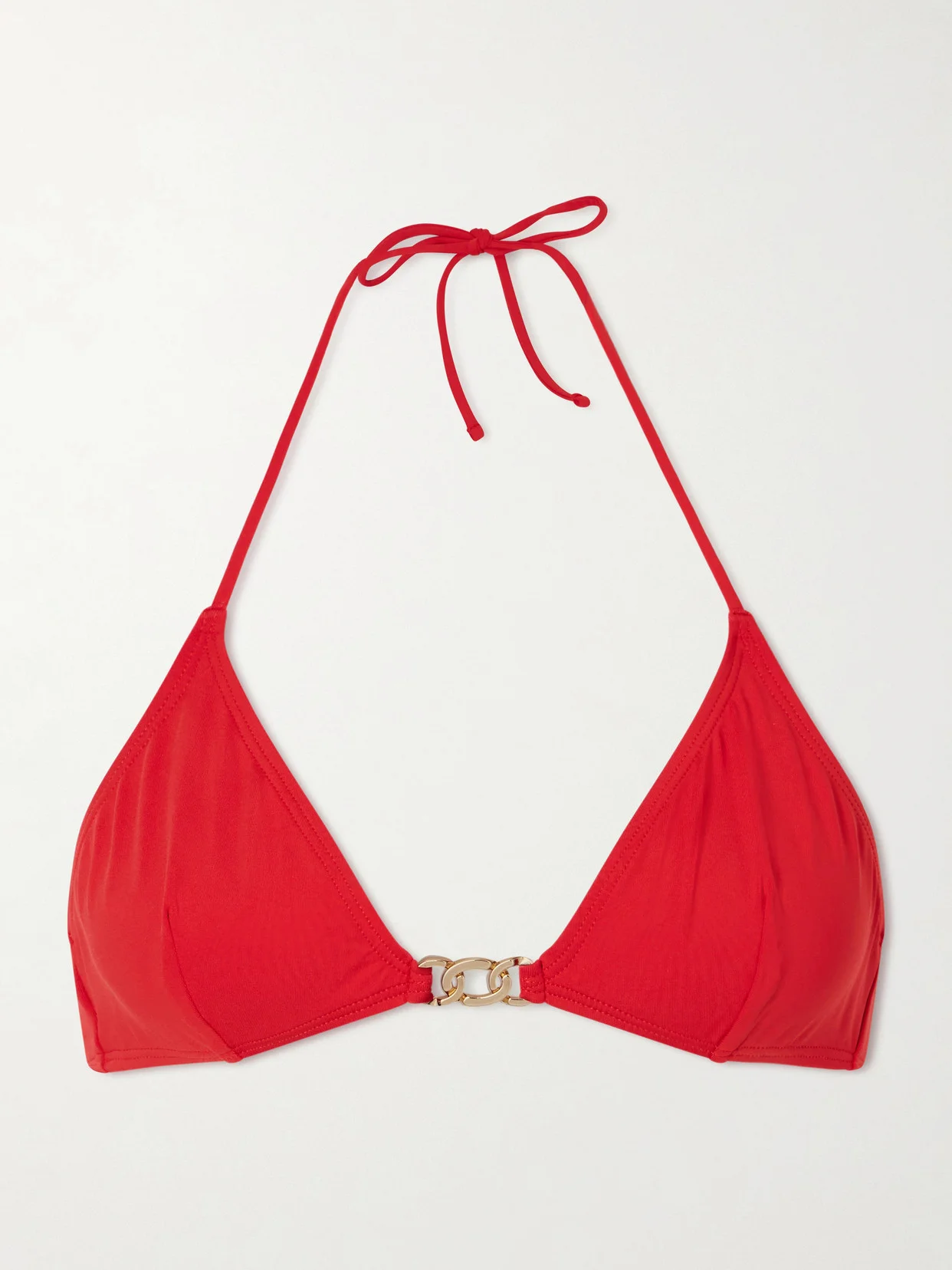 Embellished Triangle Bikini Top - 1