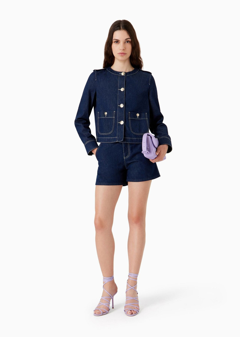 EMPORIO ARMANI Rinse comfort denim jacket outlook