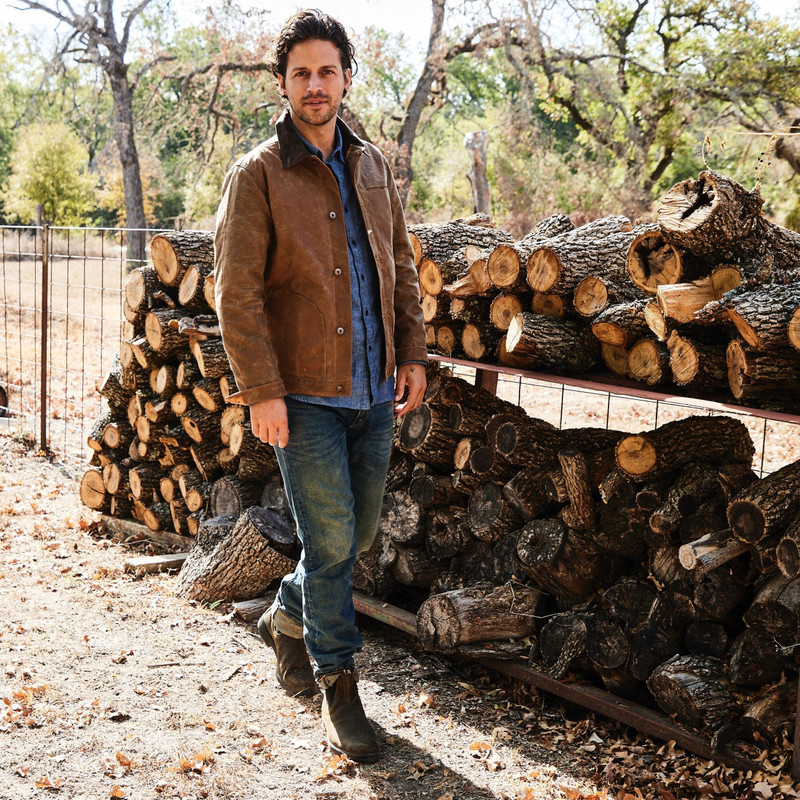 Rogue Territory Supply Jacket - Blanket Lined Cord Collar Whiskey outlook