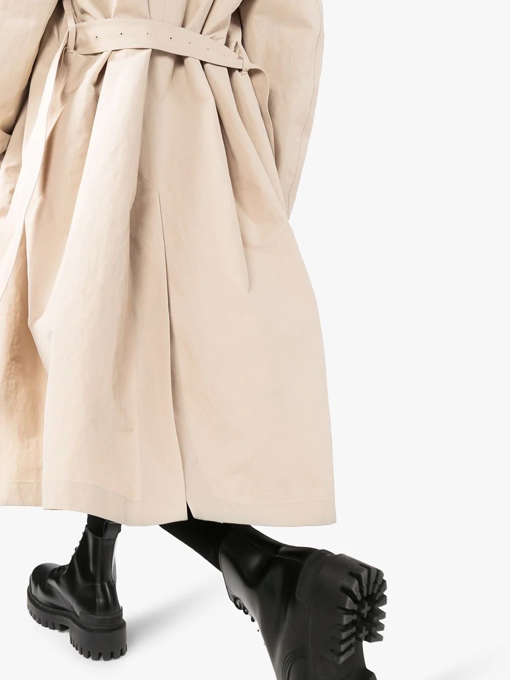 belted trench coat - 5