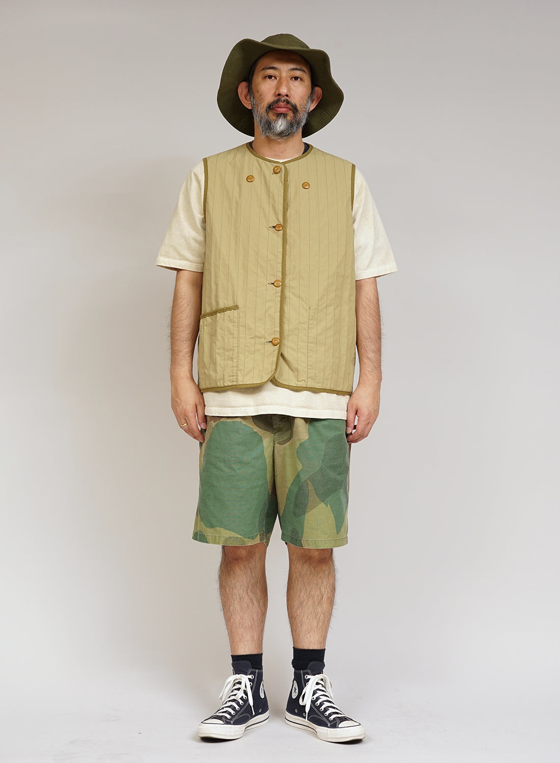 Army Vest Reversible Fade Camo in Green - 4