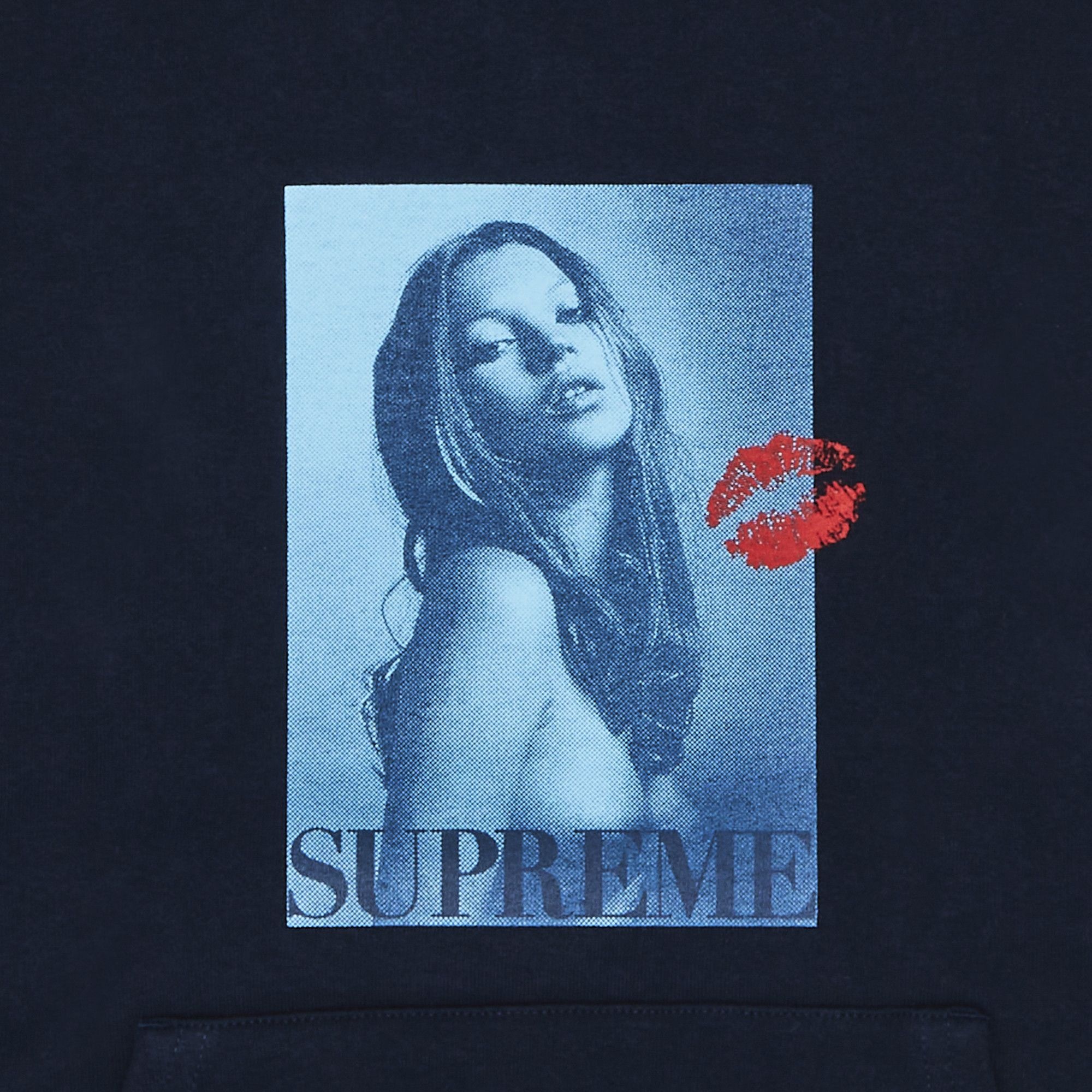 Supreme Kate Moss Hooded Sweatshirt 'Navy' - 2