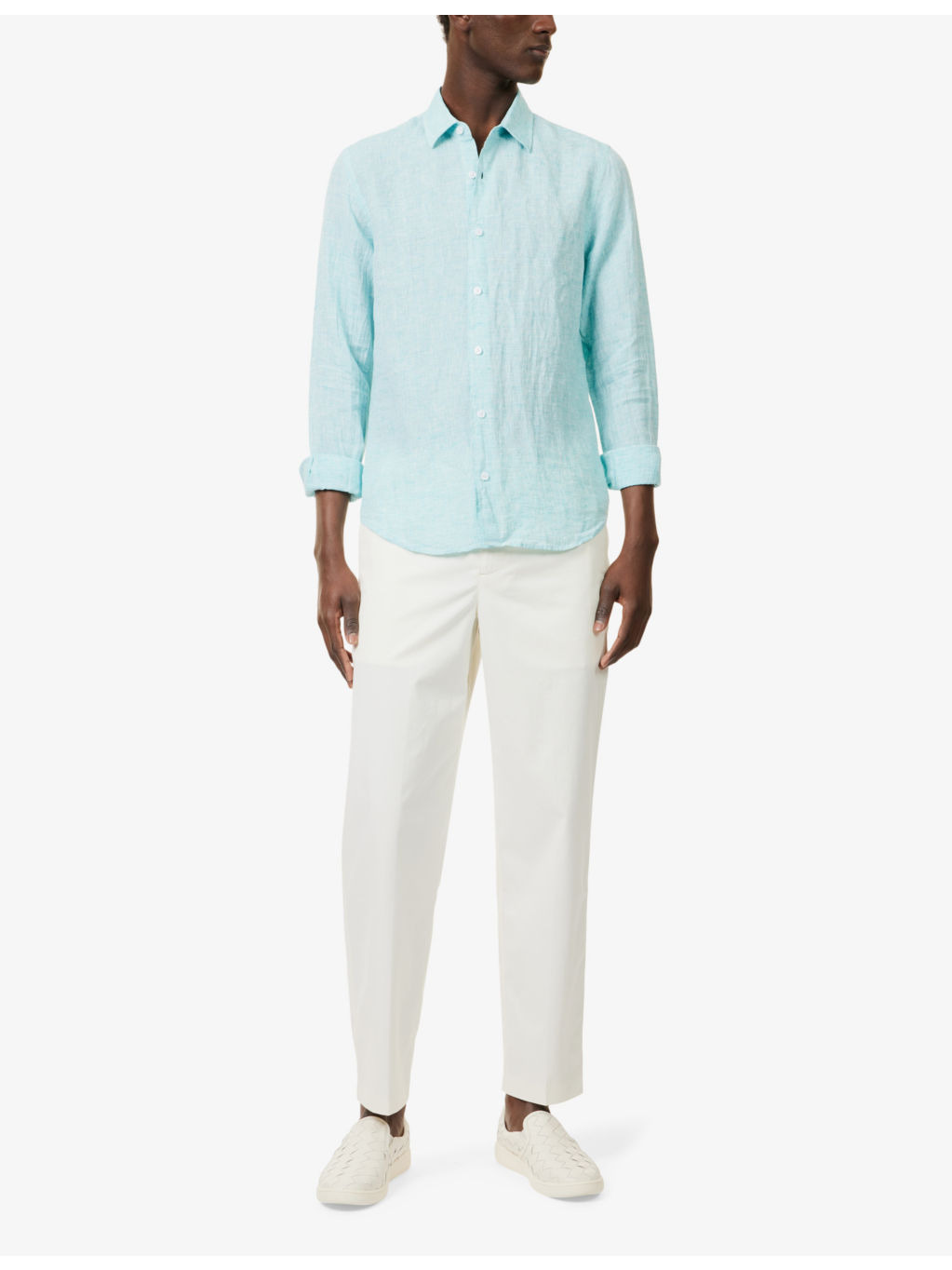 Giles Long-Sleeve Linen Shirt - 2