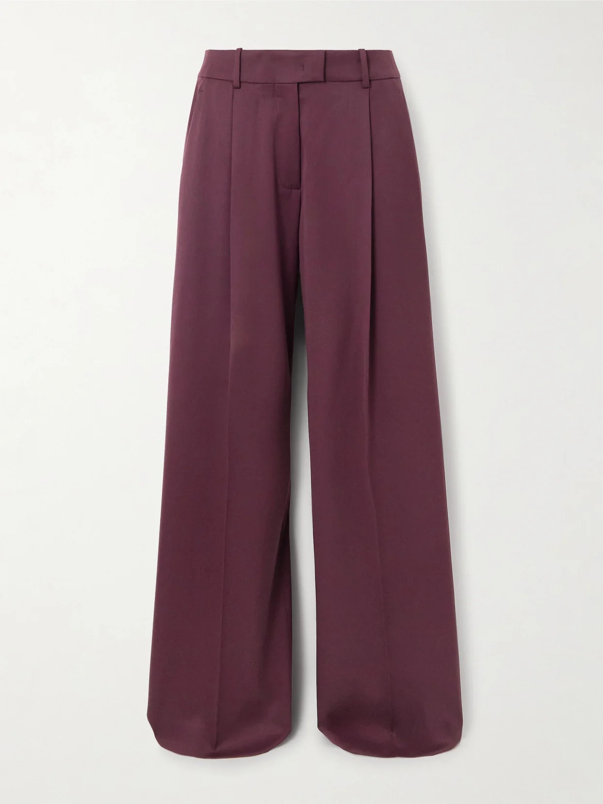 Wool-blend Wide-leg Pants - 1