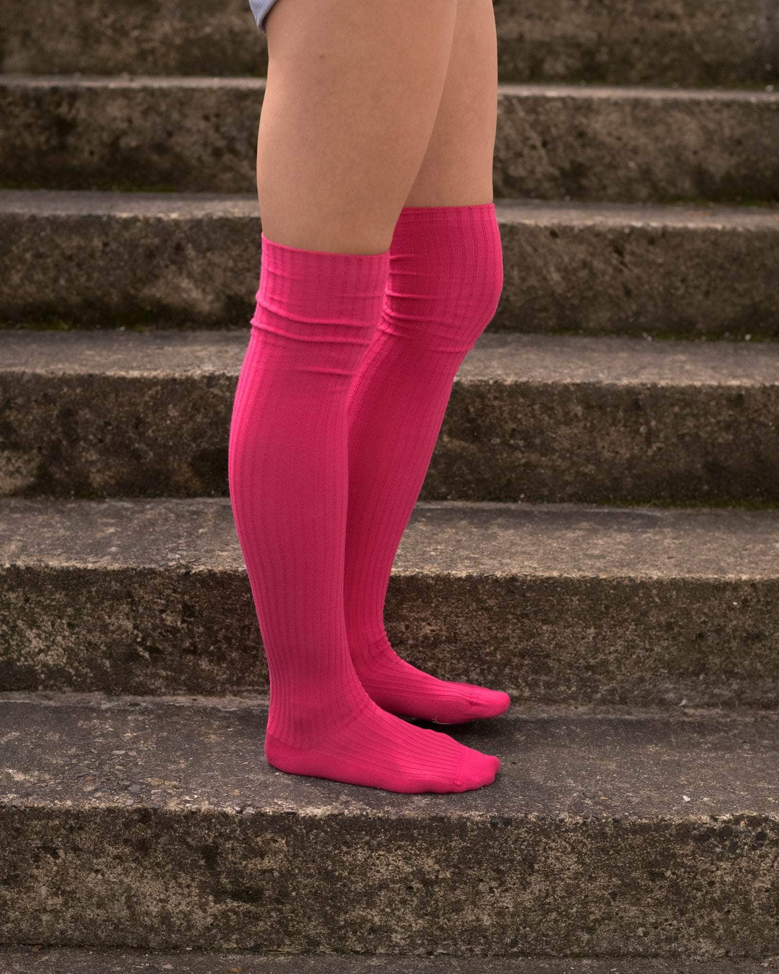 Overknee Socks - Fine Organic Cotton Rib - 2