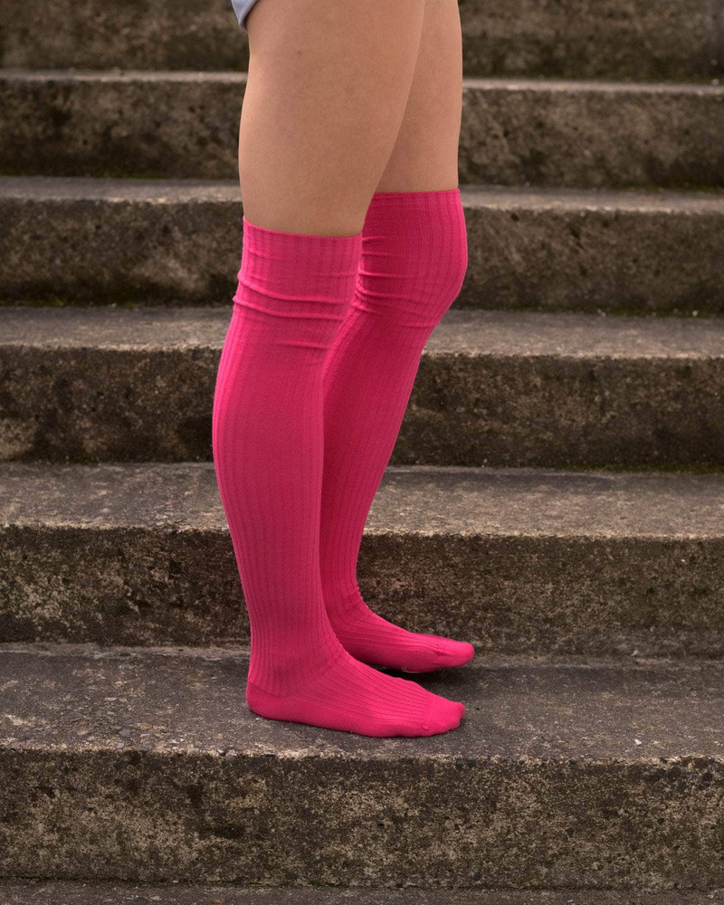 BASERANGE Overknee Socks - Fine Organic Cotton Rib outlook