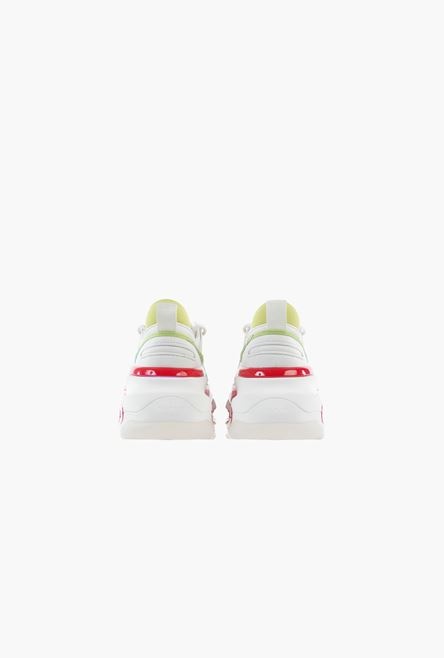 Multicolored leather and nylon B-Bold low-top sneakers - 3