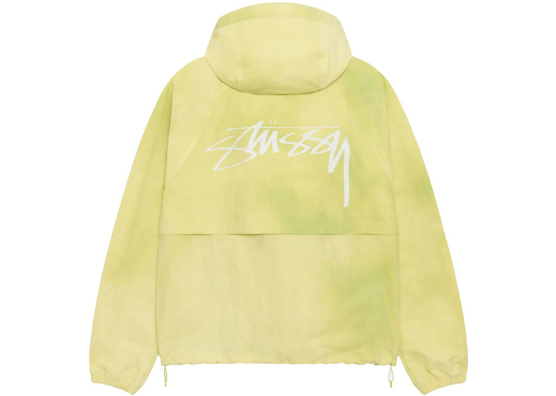 Stüssy Stussy Beach Shell Wave Dye Hooded Sweatshirt Lime outlook