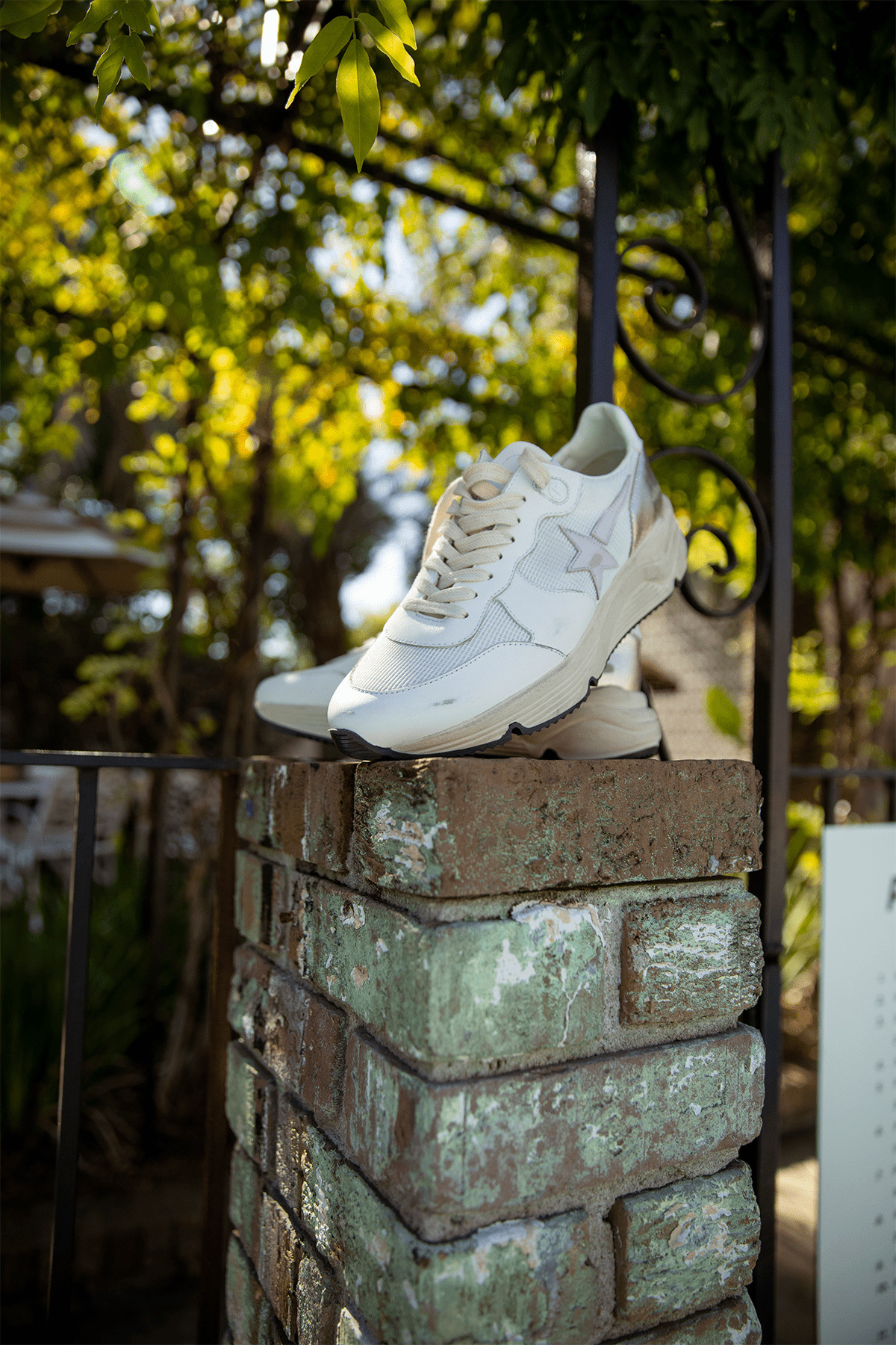Running Sneaker in White/Orchid Hush/Platinum - 5