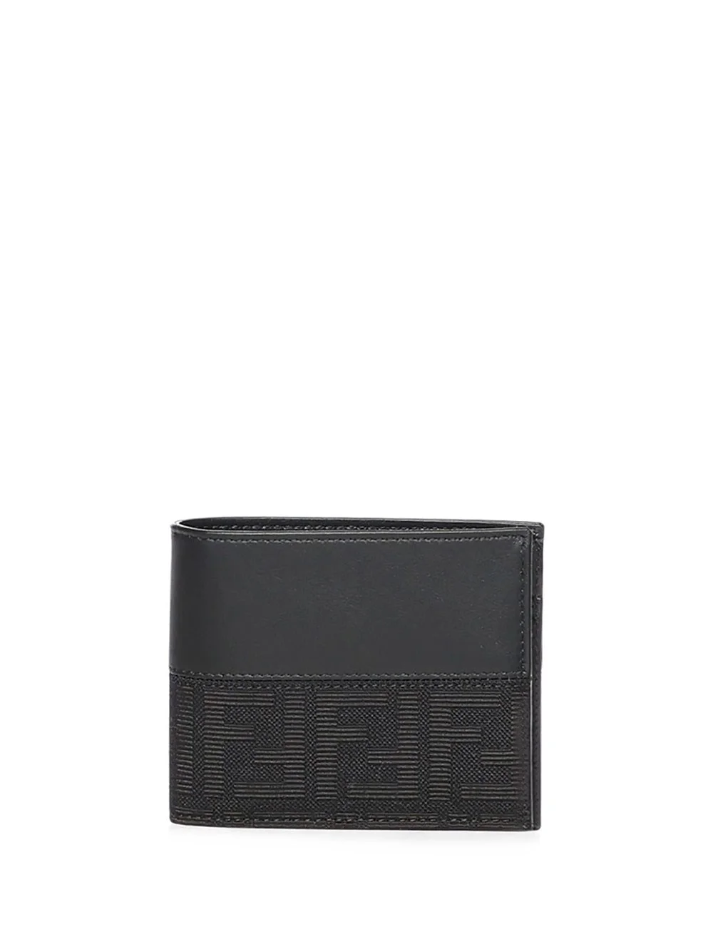 BIFOLD FF JACQUARD AND LEATHER WALLET - 1