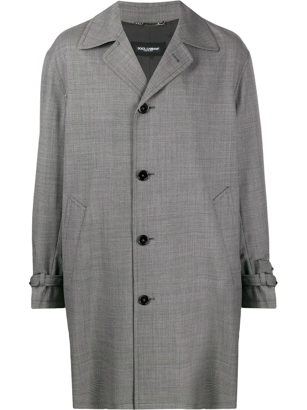 houndstooth check coat - 1