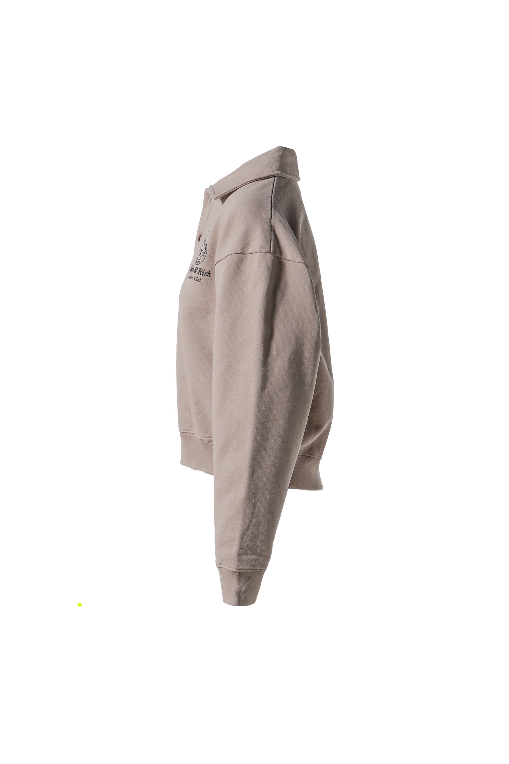 CROWN EMBROIDERED POLO / MINK - 3