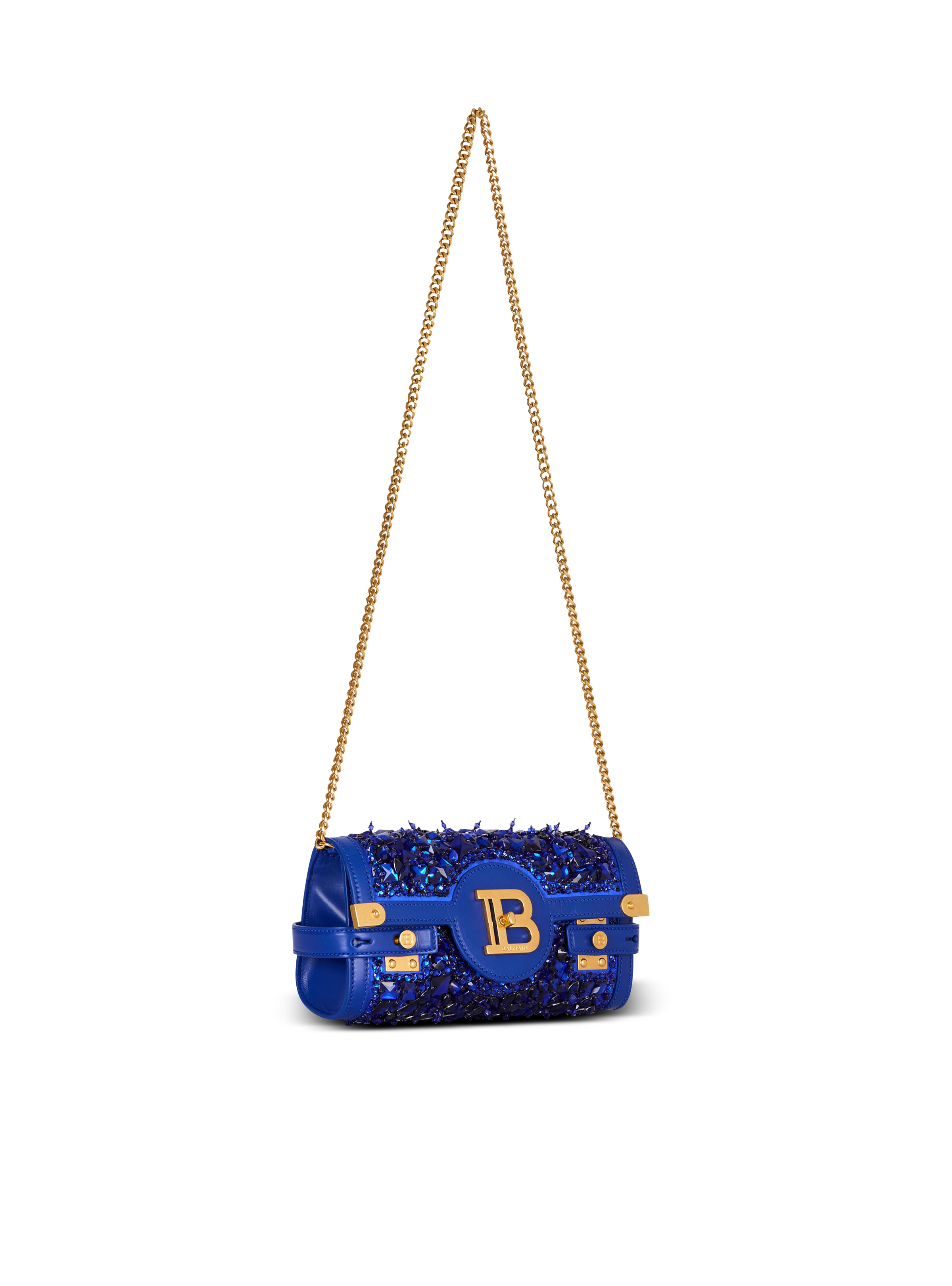 B-Buzz Pouch 23 in leather and embroidered satin - 3