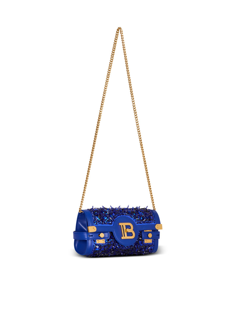 B-Buzz Pouch 23 in leather and embroidered satin 3