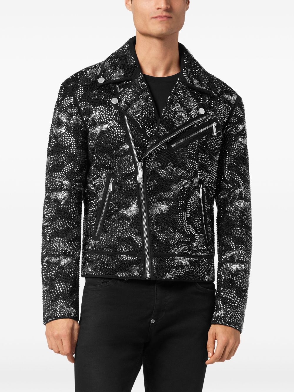 camouflage biker jacket - 3