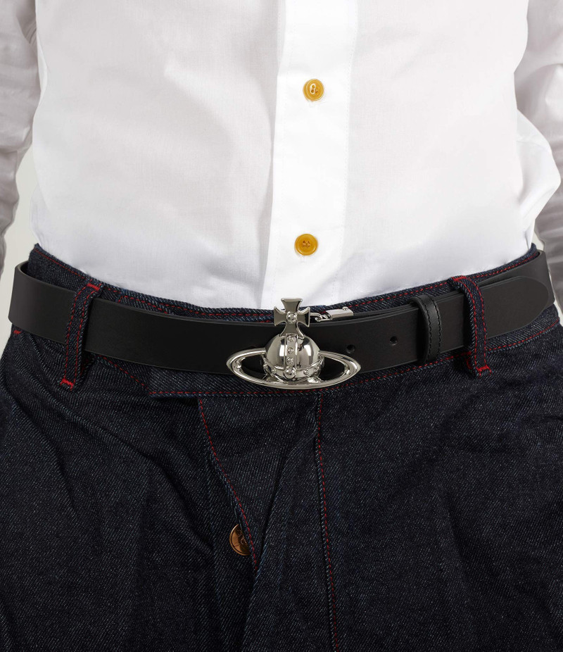 Vivienne Westwood ORB BUCKLE PALLADIUM BELT outlook