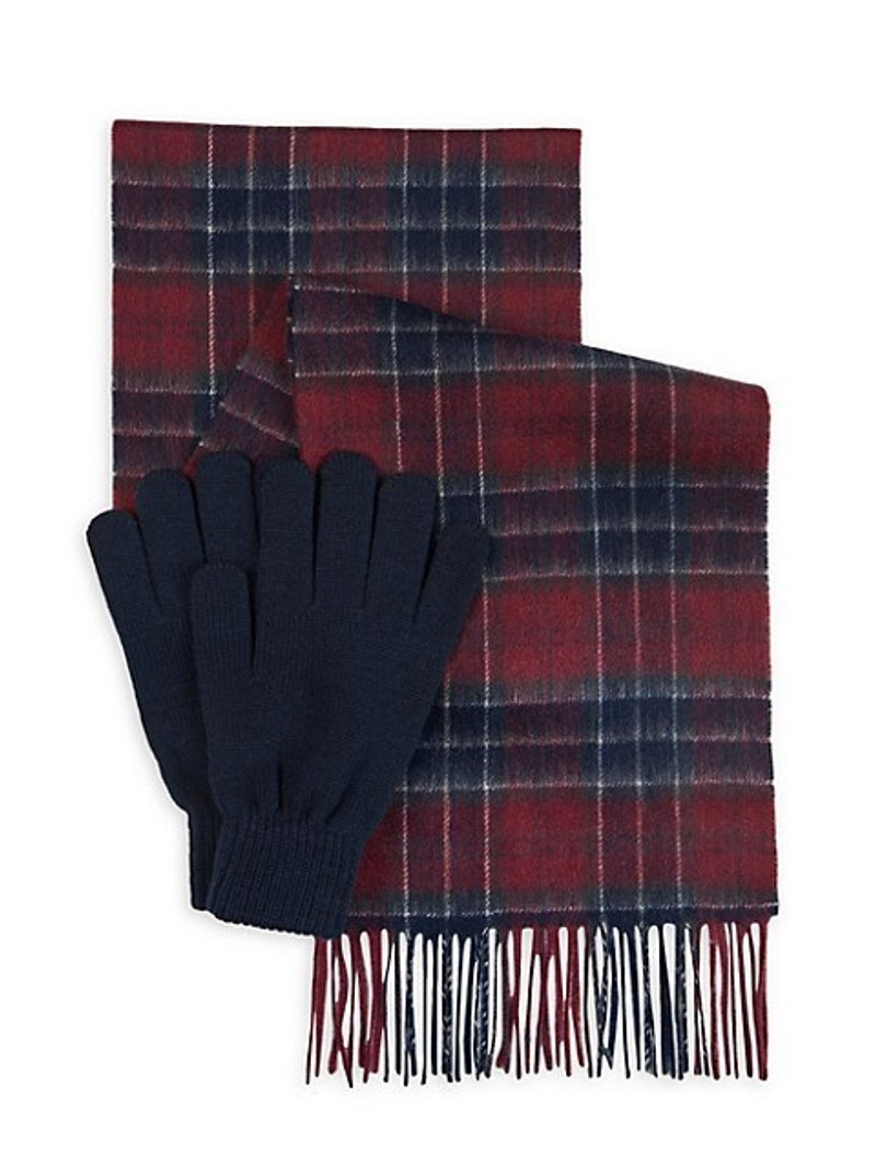 Tartan Gloves & Scarf Gift Set - 1