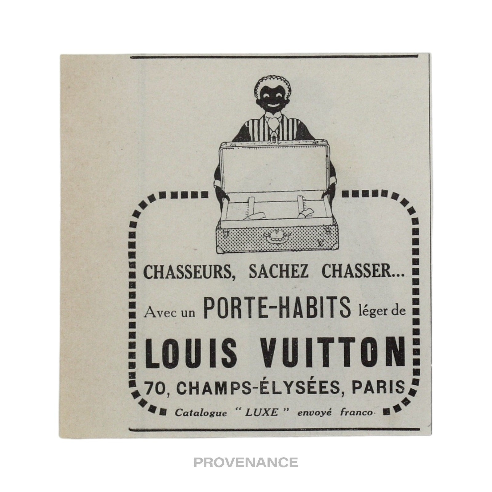 Louis Vuitton Antique Vintage Newsprint Ad - PORTE-HABITS - 3