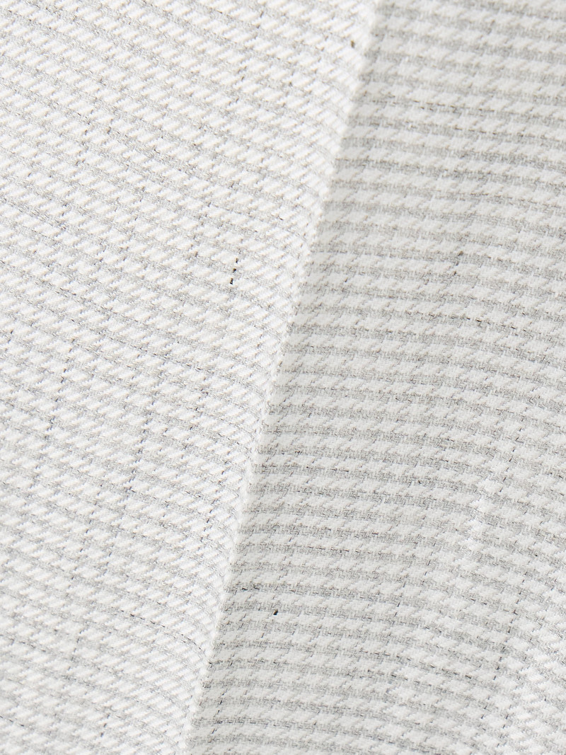 Houndstooth Linen-blend Wide-leg Pants 5