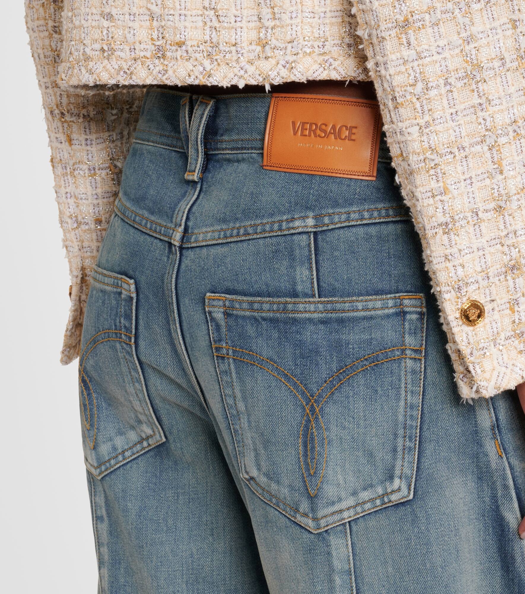 High-rise barrel-leg jeans - 6