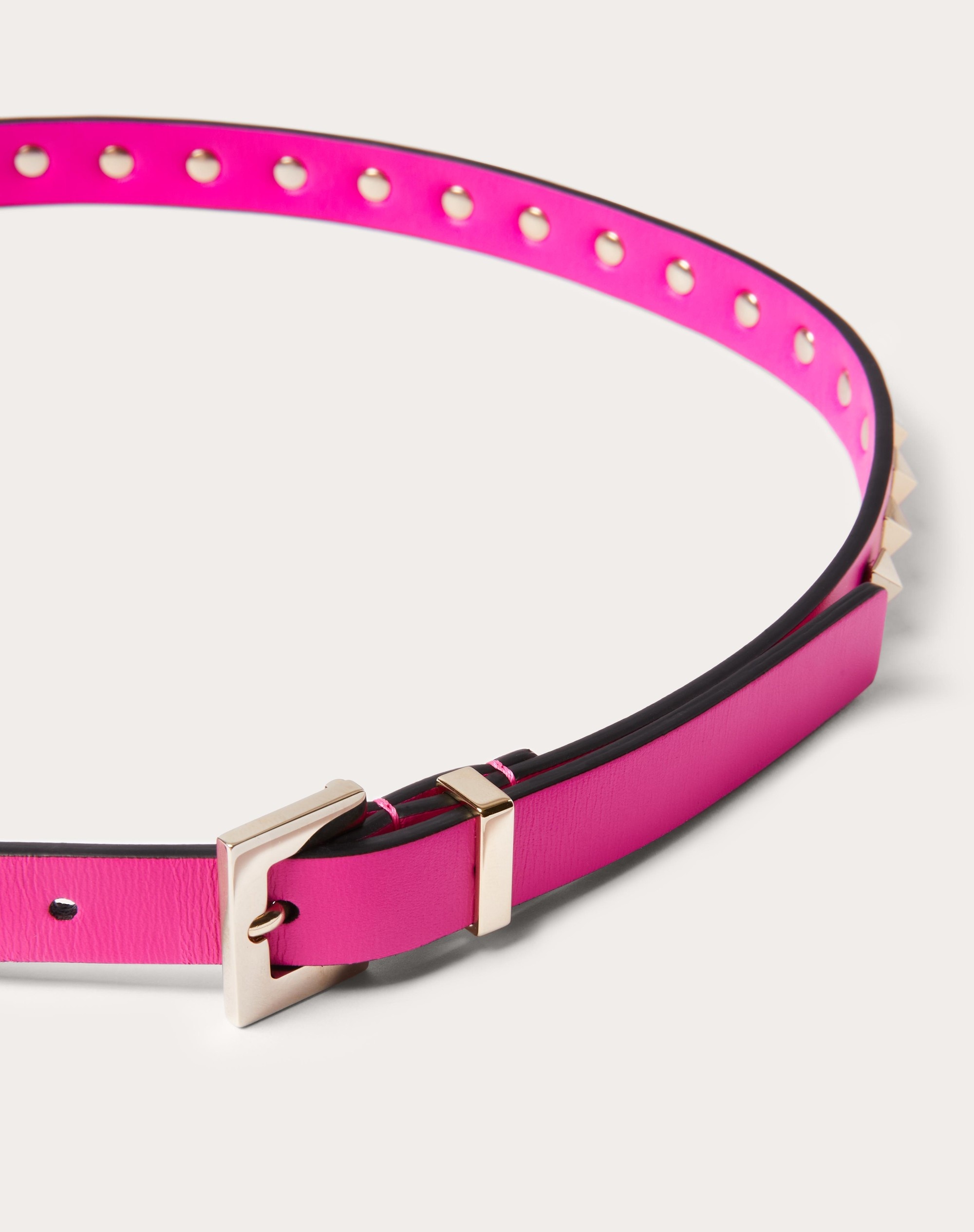 ROCKSTUD BELT IN SHINY CALFSKIN 15 MM - 4