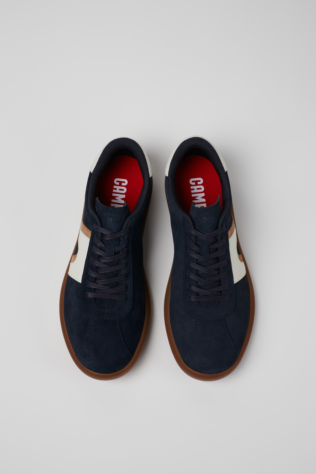 Multicolor Nubuck and Leather Men's Sneakers. - 4