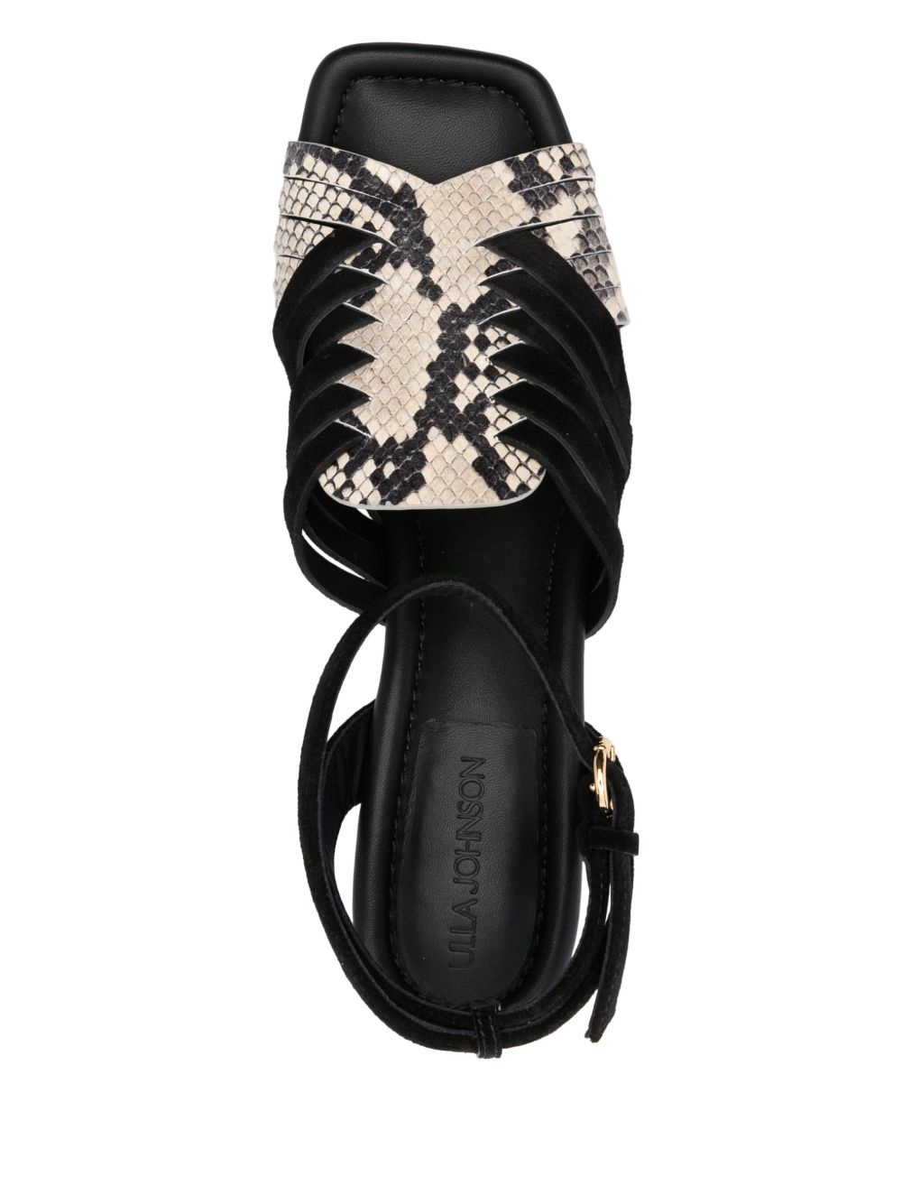 75mm snake-print sandals - 4