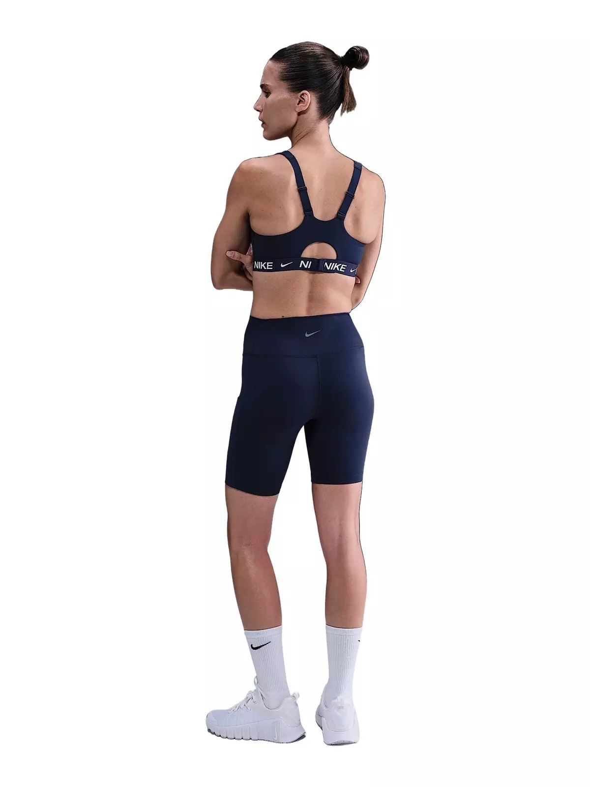 Women's Indy High Support Padded Adjustable Sports Bra -Navy - 5