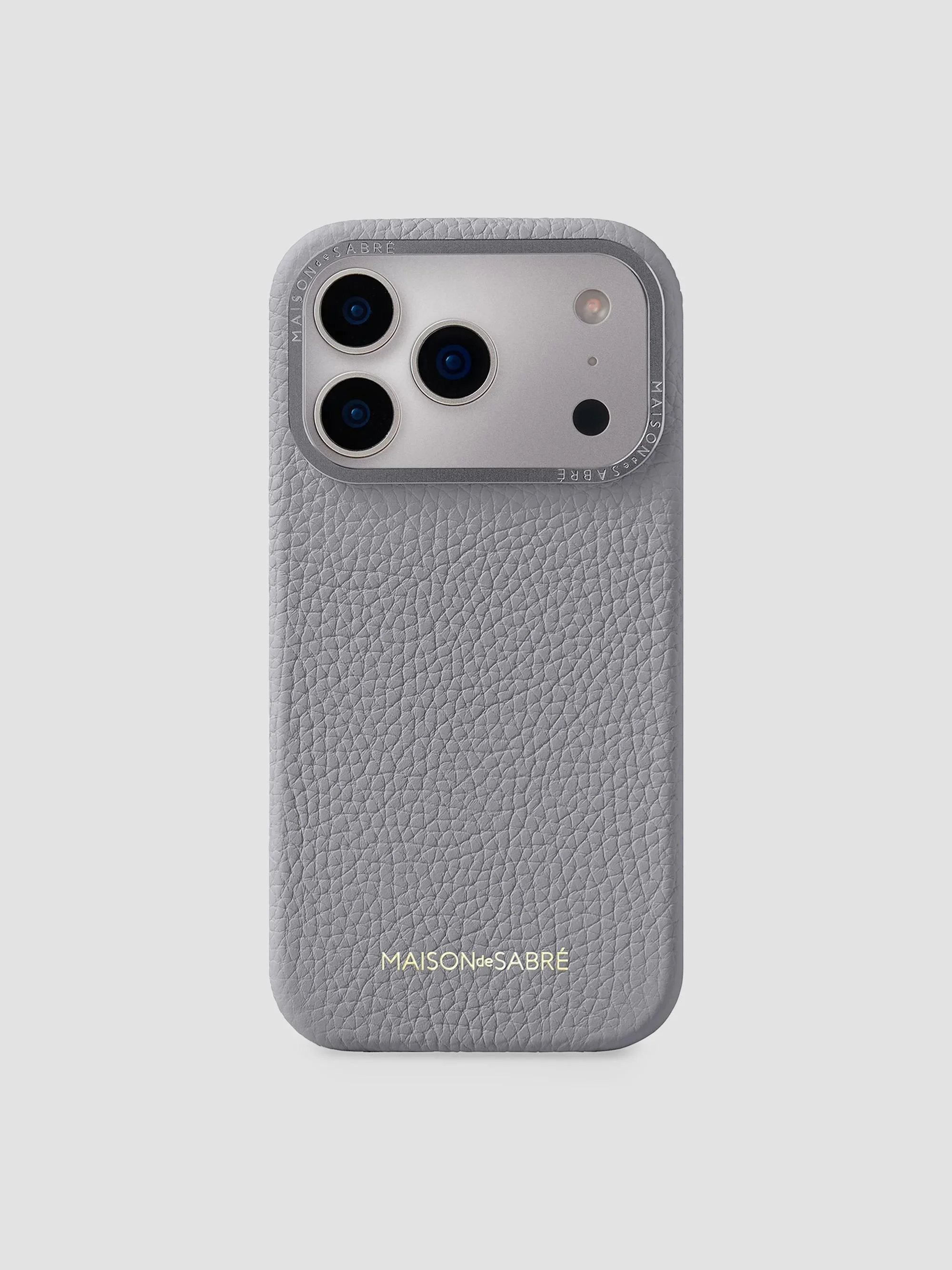 Leather Phone Case (iPhone 17 Pro) - Dove Grey - 1