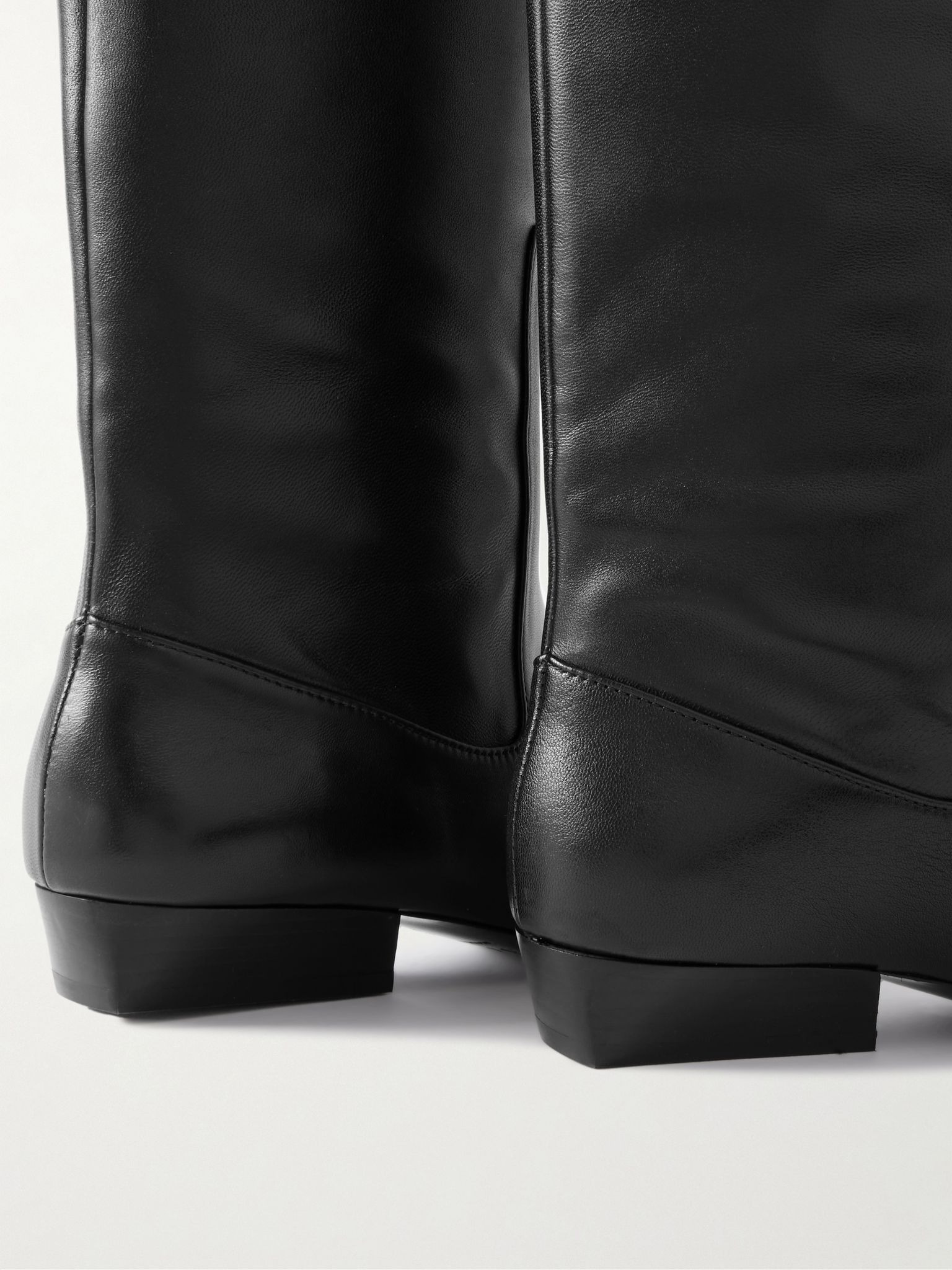 Wally leather knee boots Black - 4