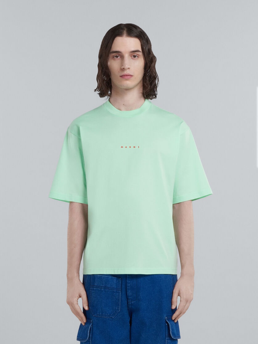 PINK BIO COTTON T-SHIRT WITH LOGO - 2
