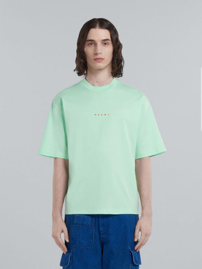 Marni PINK BIO COTTON T-SHIRT WITH LOGO outlook