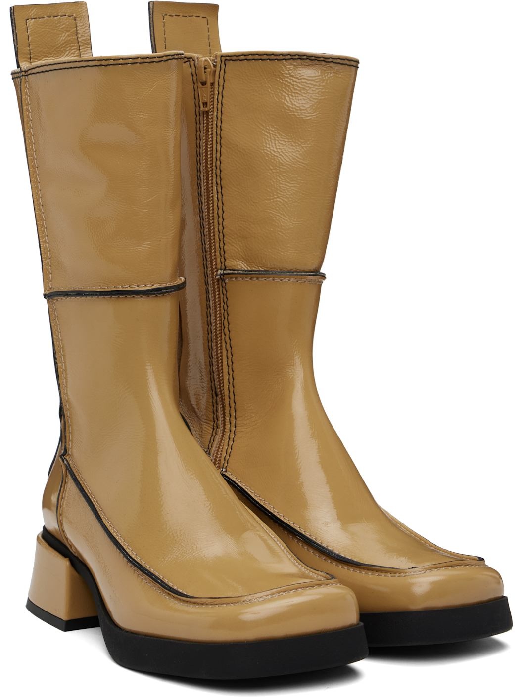 Beige Alzira Boots - 4