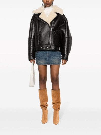 Isabel Marant two-tone panelled denim miniskirt outlook