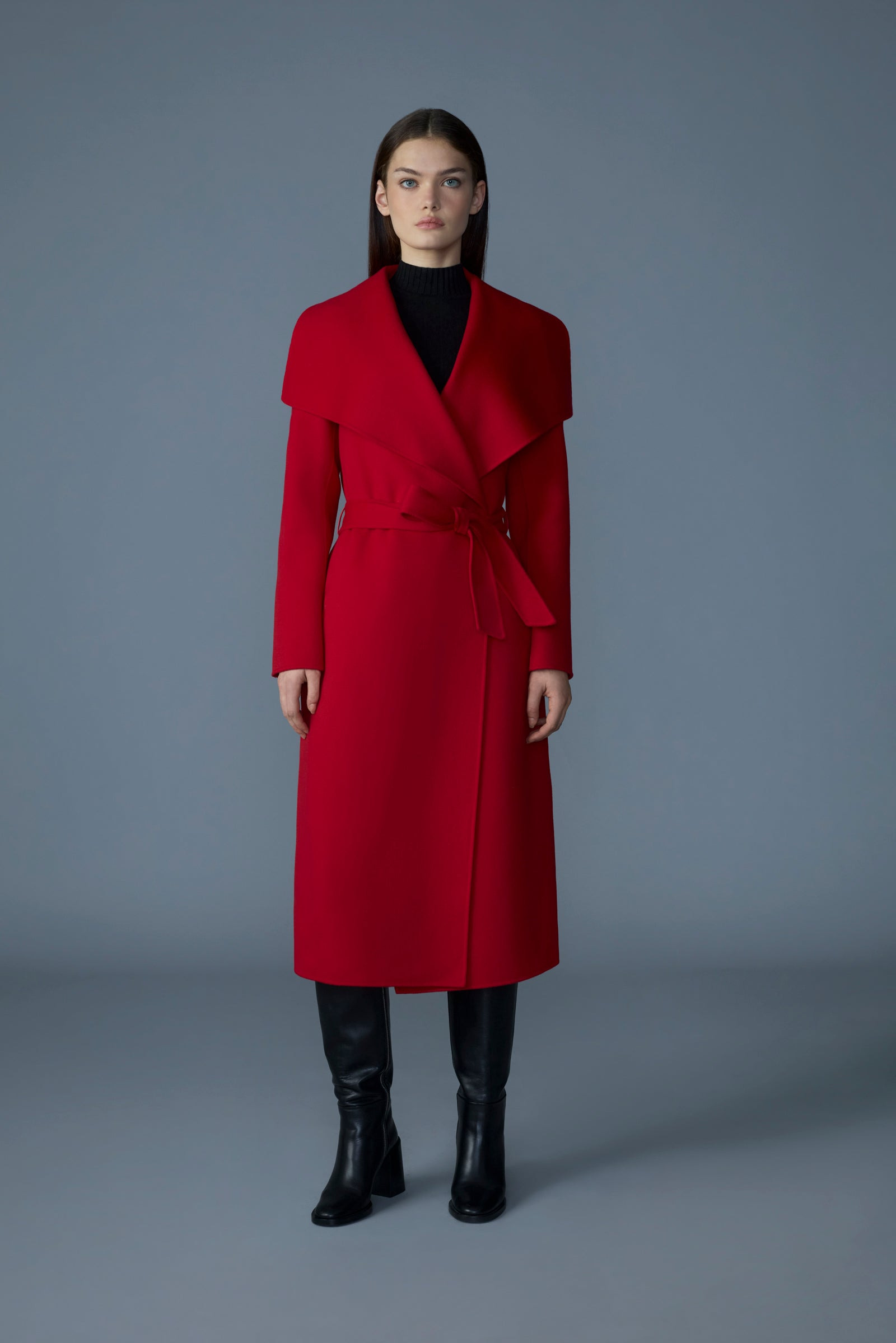 MAI-CN Double-face wool wrap coat - 2