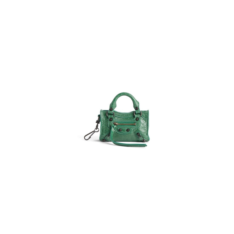 Women's Le City Micro Bag Charm in Emerald 1