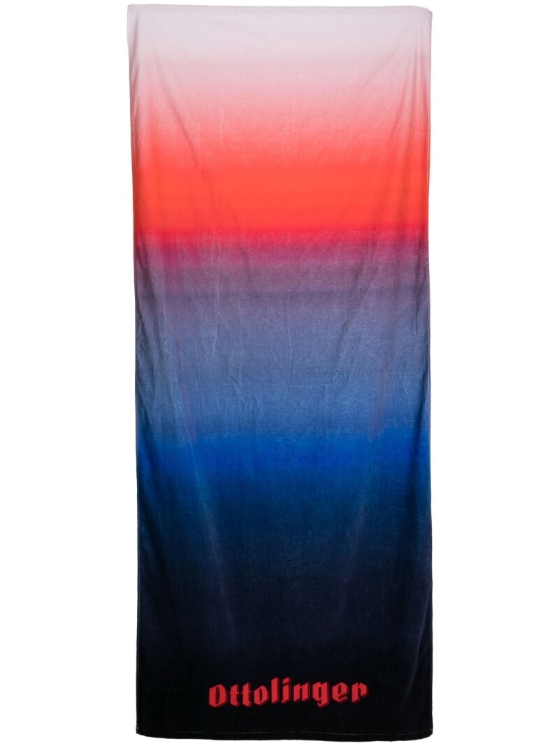 gradient-effect cotton towel - 3