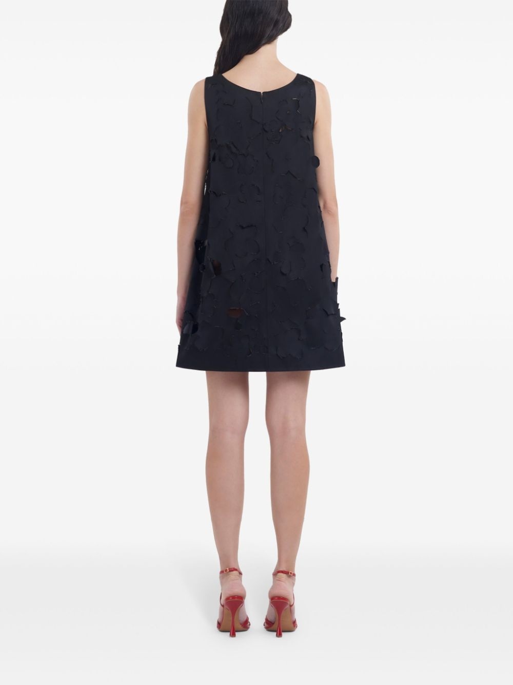 textured-finish mini dress - 4