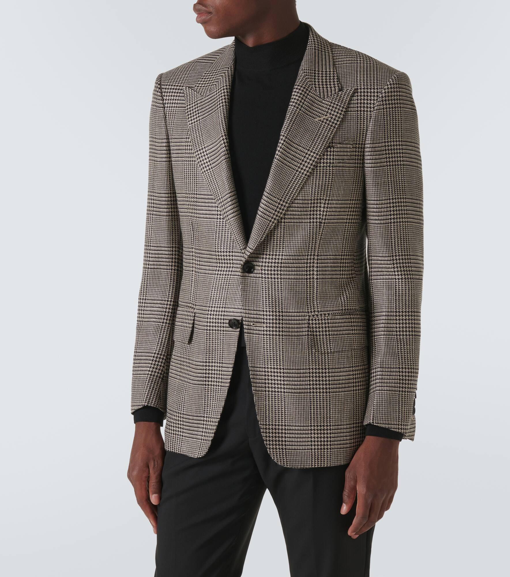 Shelton houndstooth wool-blend blazer - 3