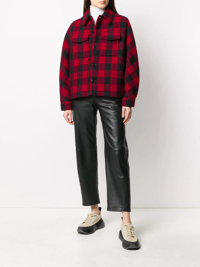 AMI Paris checked buttoned jacket outlook