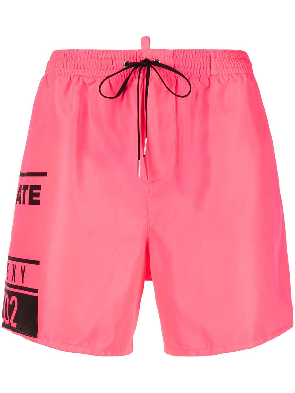 logo-print swim shorts - 1