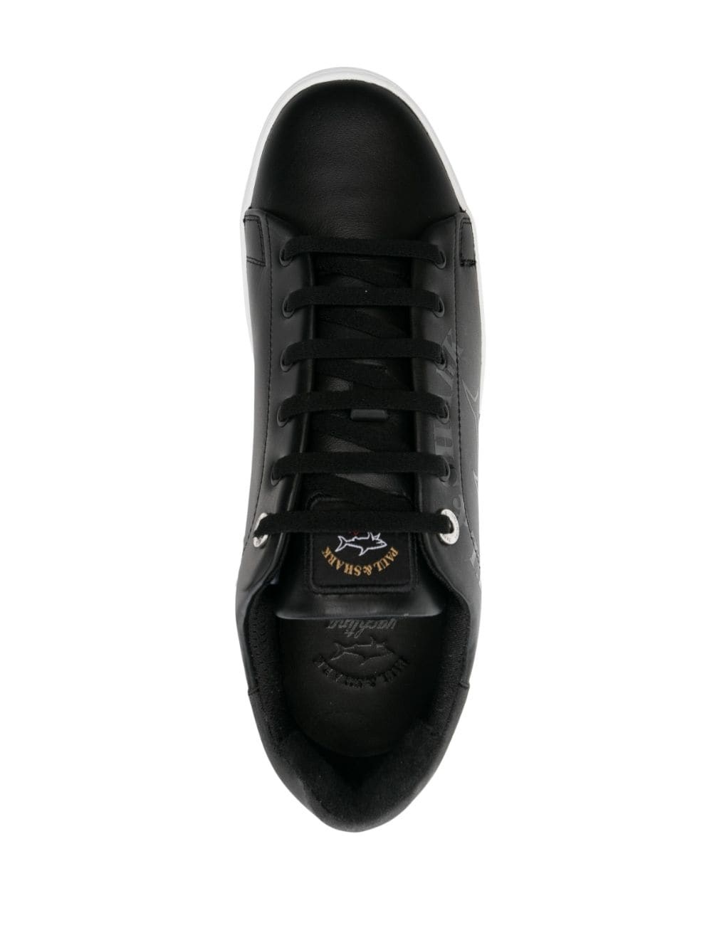 logo-print low-top sneakers - 4