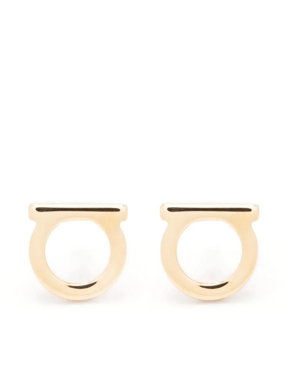 Ferragamo Women Gold-Colored Gancini Earrings In Brass Woman - 1