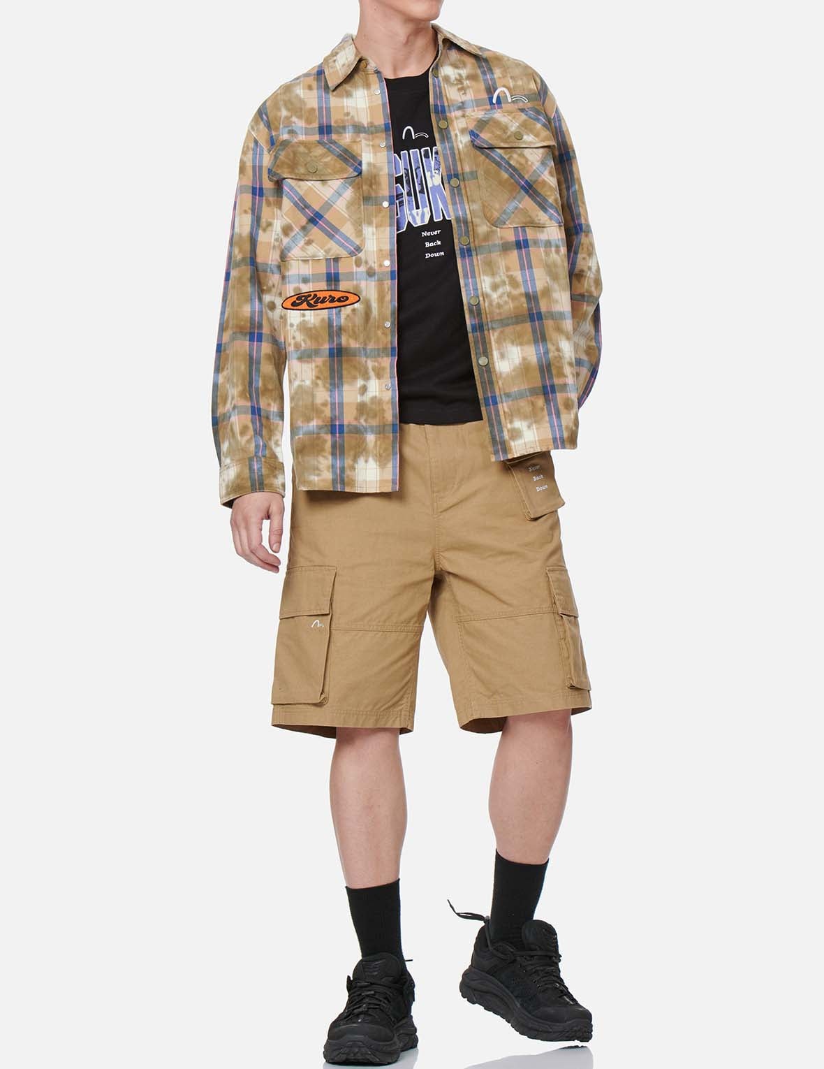 Tie-dyed Check Shirt - 4
