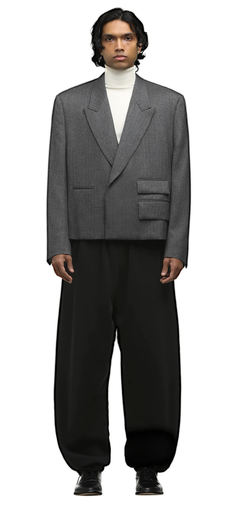 entire studios BOOK BLAZER DARK GREY outlook