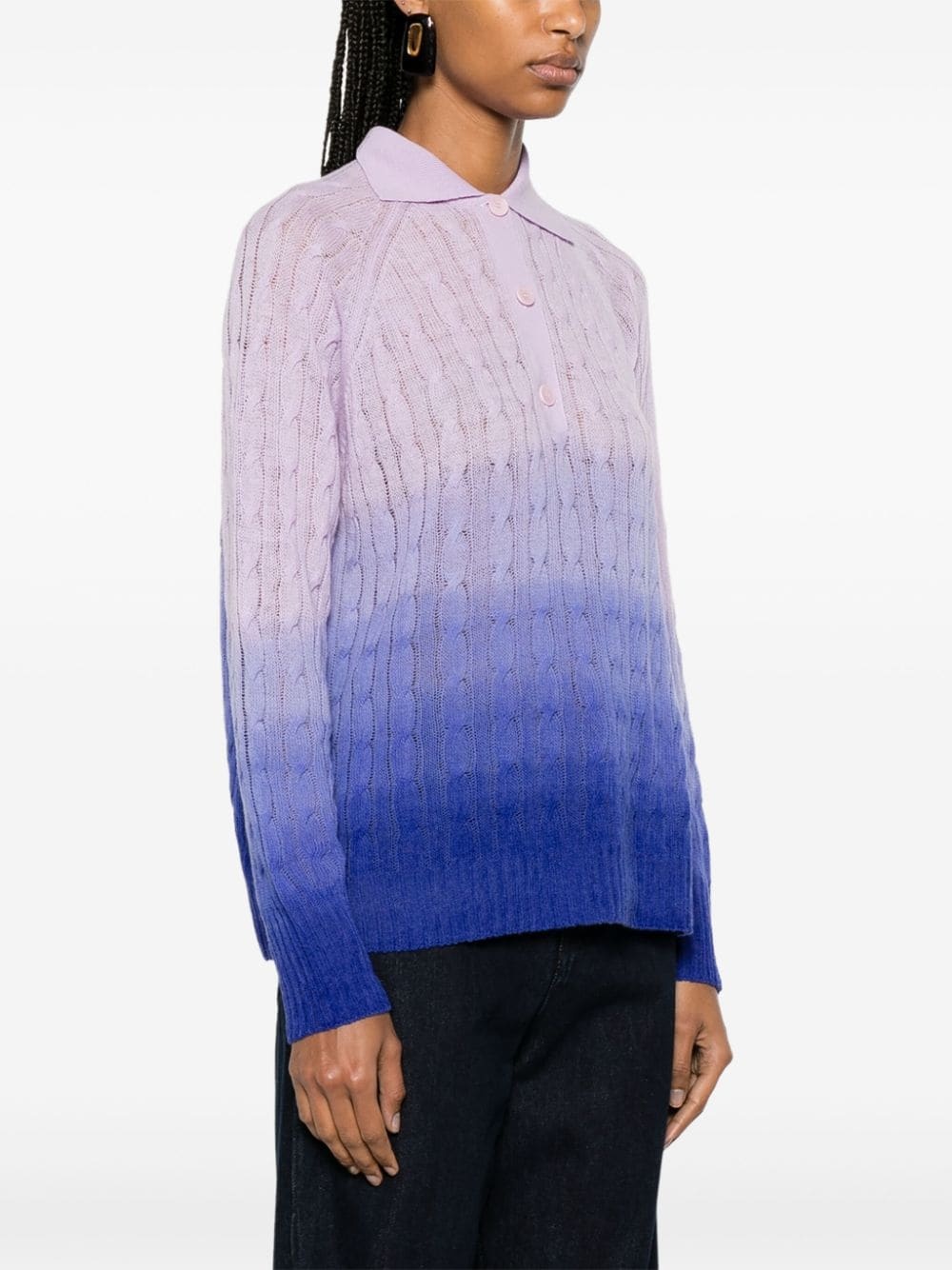 ombrÃ©-effect wool jumper - 3