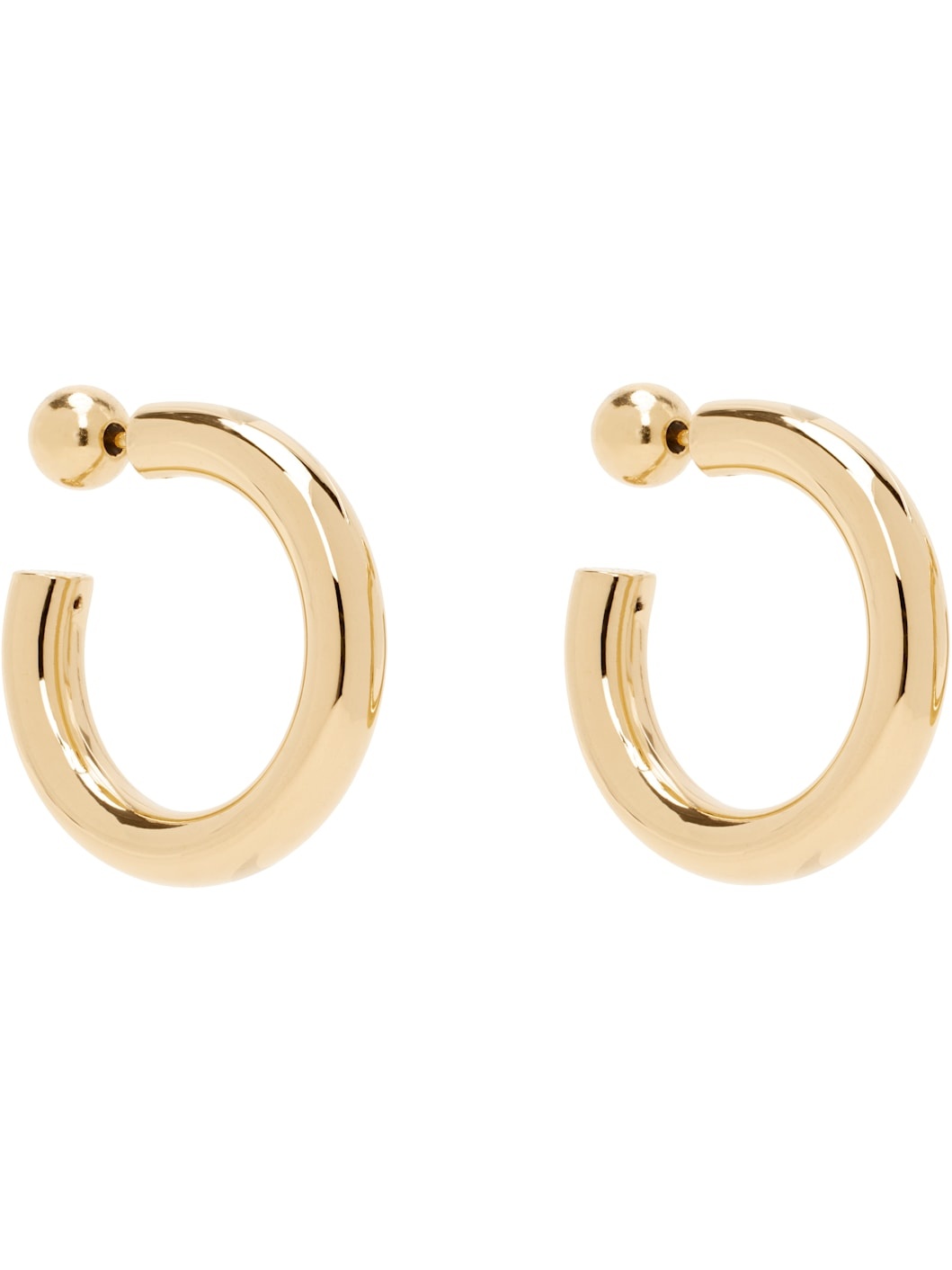 Gold Small Everyday Hoop Earrings - 2
