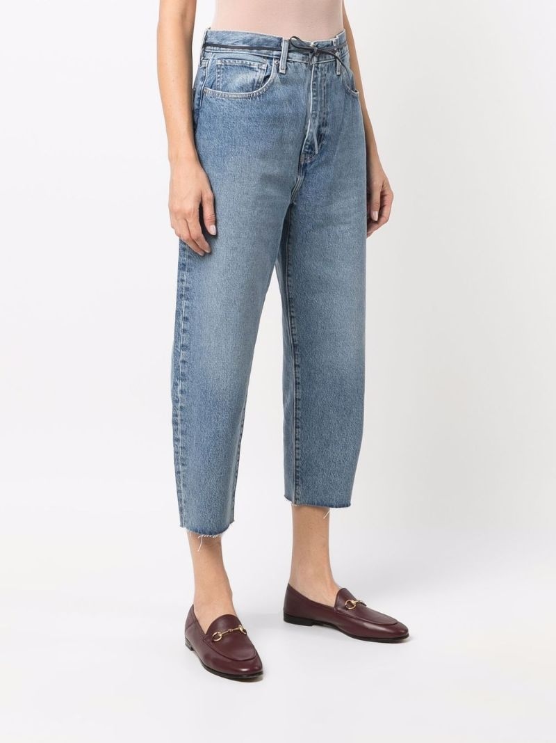 barrel cropped jeans - 5