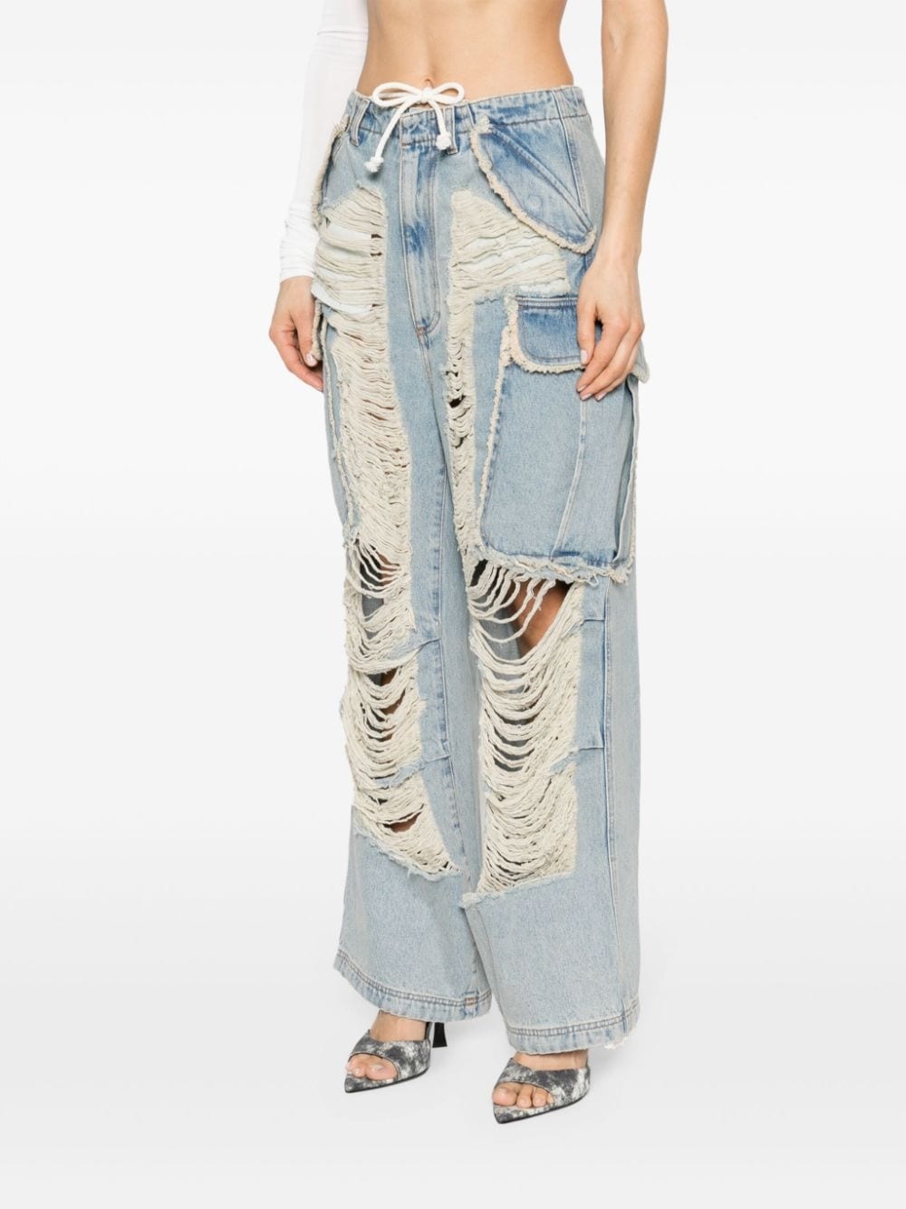 Vivi distressed wide-leg jeans - 3