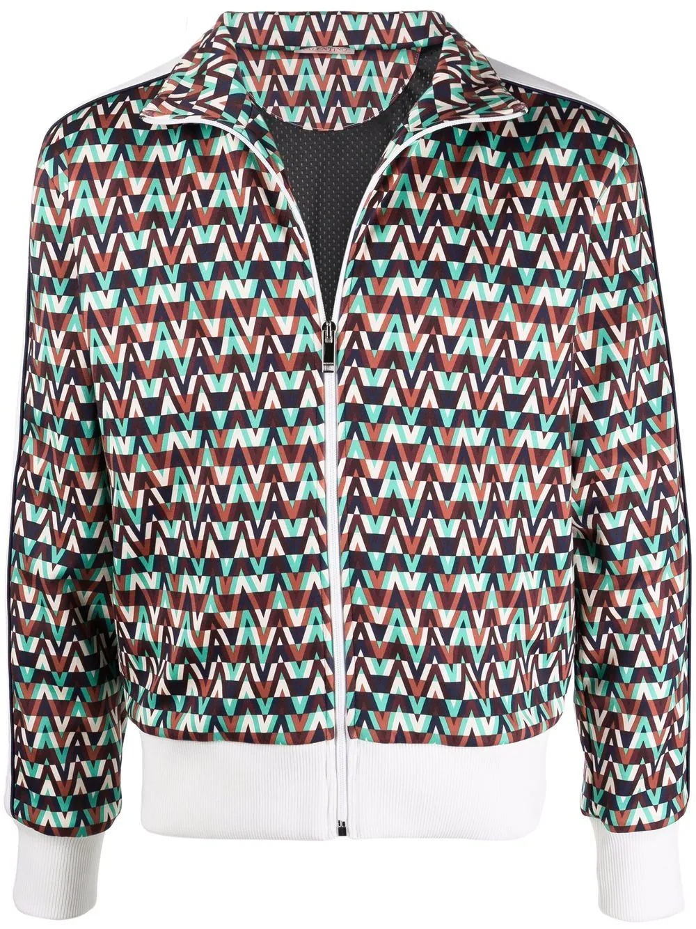 Optical Valentino print track jacket - 1